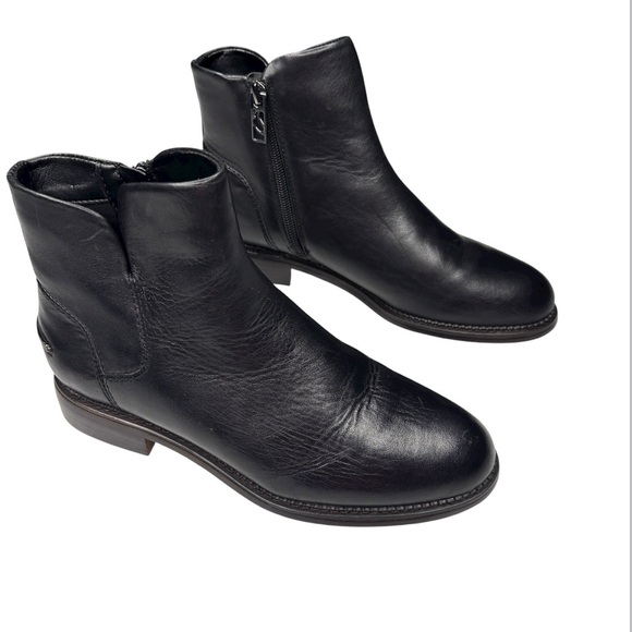 FRANCO SARTO | Black Leather Ankle Boots | 7.5 - Picture 2 of 8